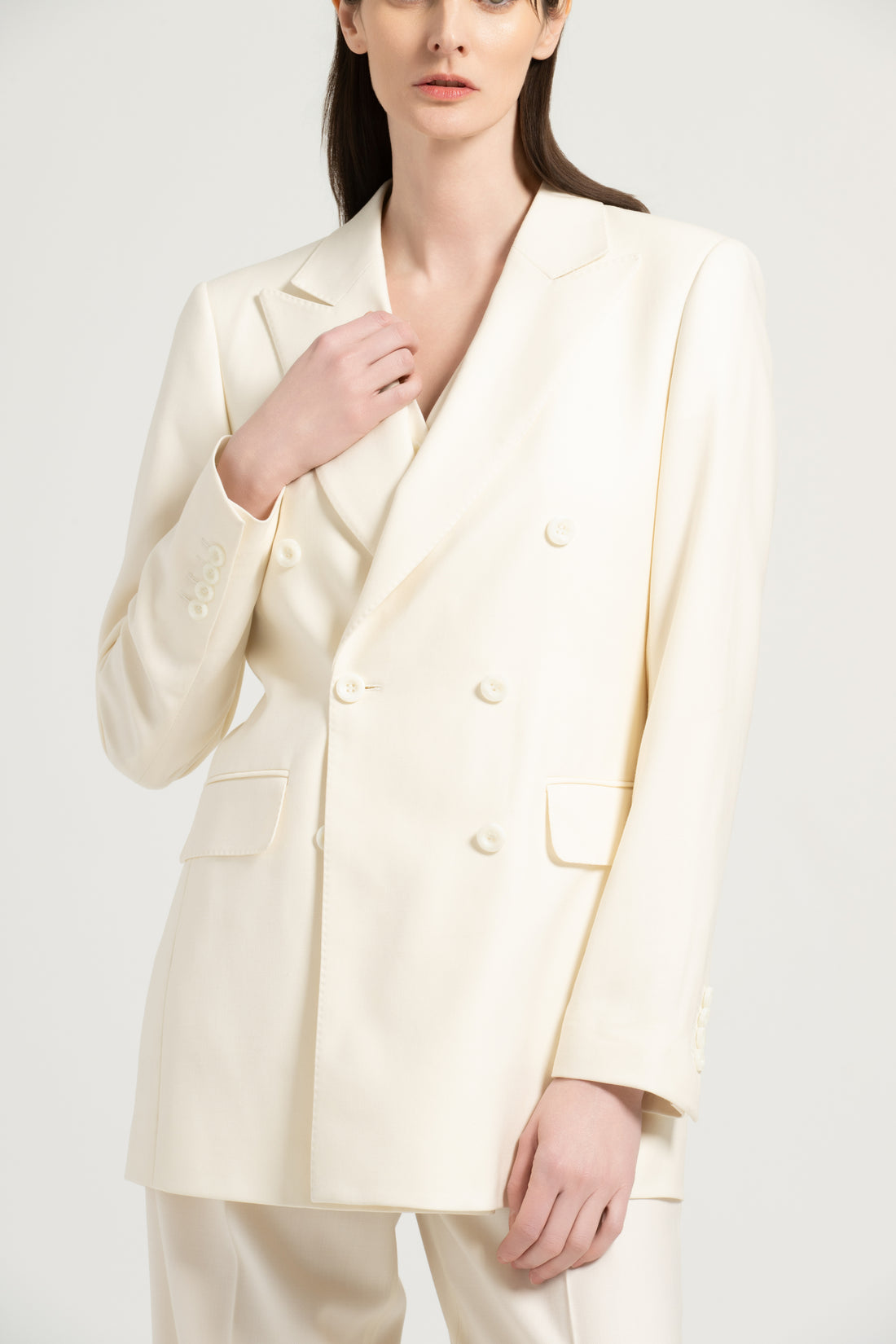 Minimalist Double-Breasted Suit Set