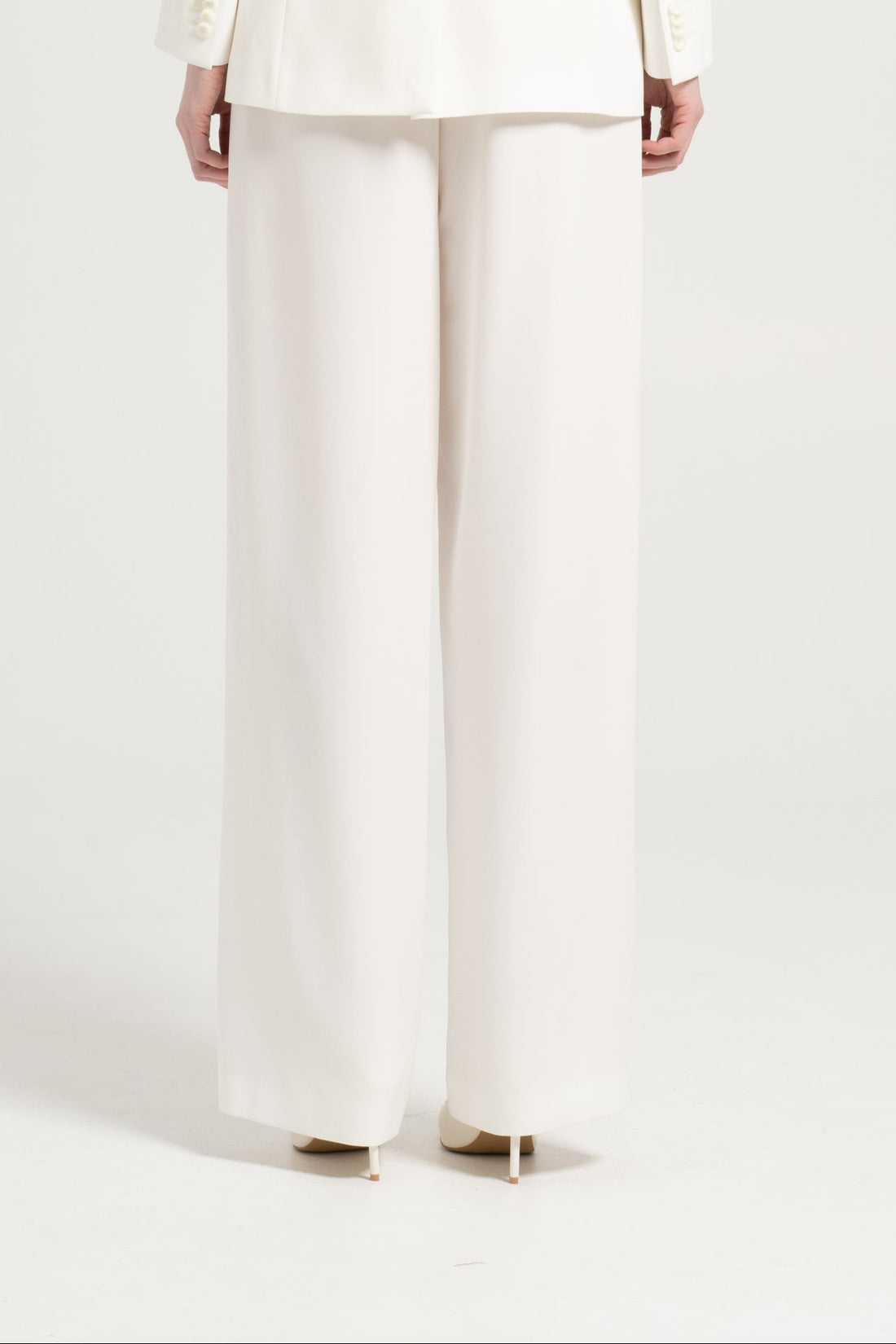 Fashionable Wide-Leg Suit Trousers