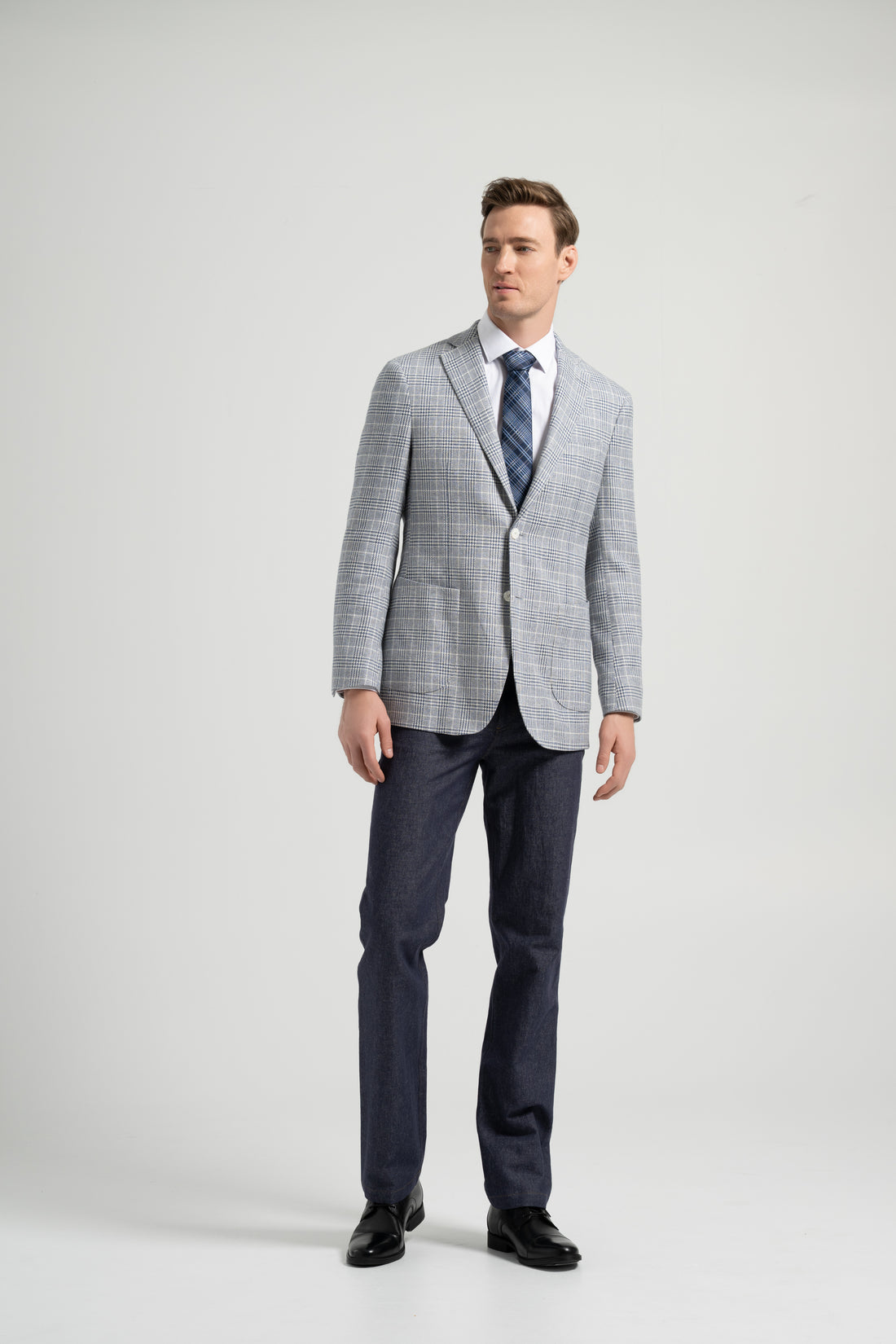 Linen Heritage Plaid Blazer