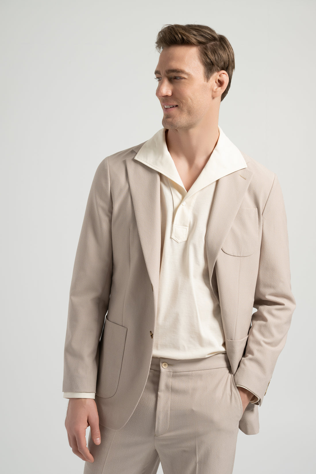 Seersucker Casual Suit